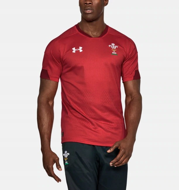 UNDER ARMOUR koszulka sportowa RUGBY WRU Home r.XL