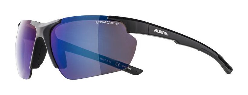 ALPINA okulary sportowe rowerowe DEFFY HR BLUE MIRROR S3 black A8657332