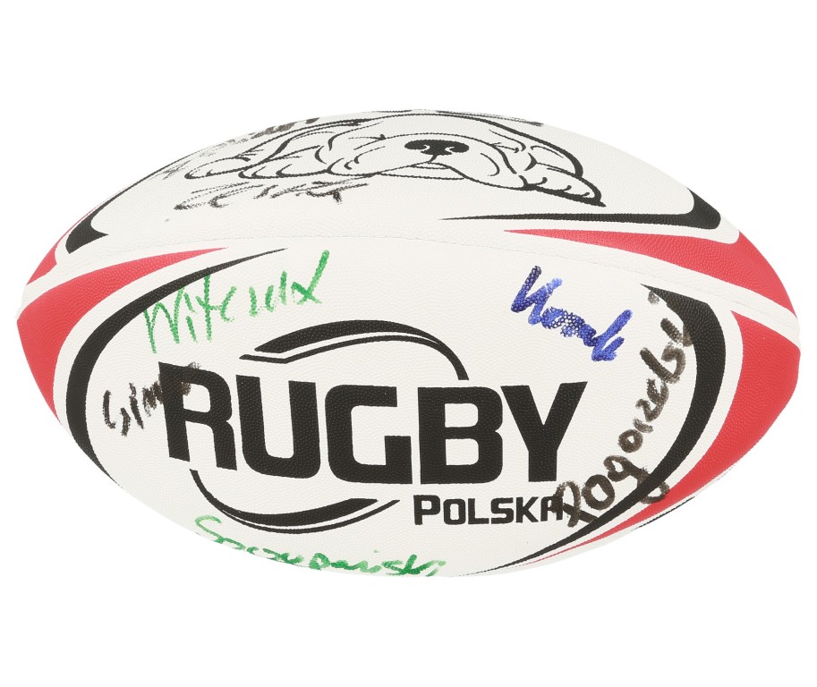 Piłka do Rugby z podpisami Reprezentacji Polski