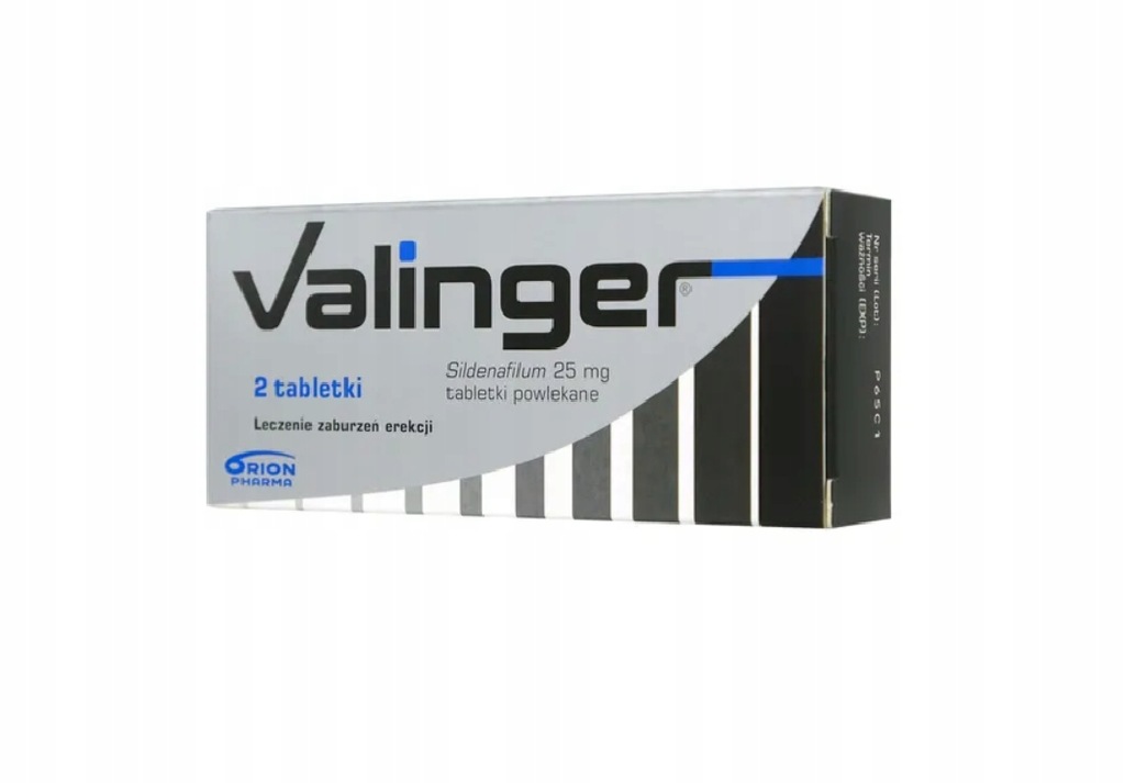 Valinger 25 mg, 2 tabletki powlekane potencja LEK