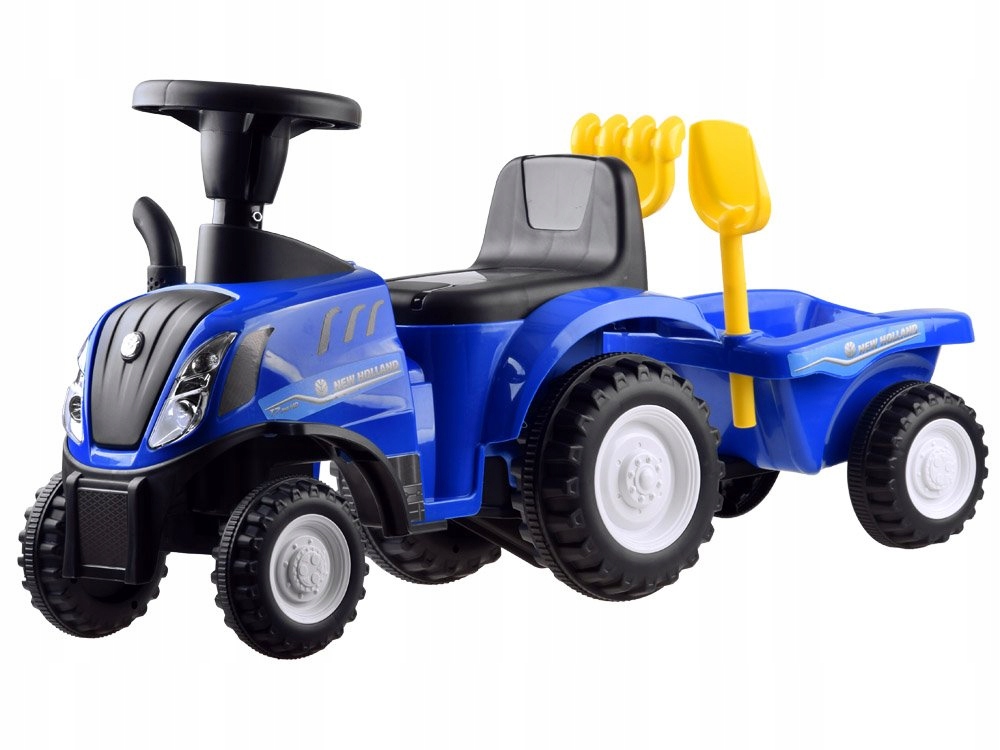 TRAKTOR Z PRZYCZEPKĄ JEŹDZIK NEW HOLLAND ŚWIATŁA