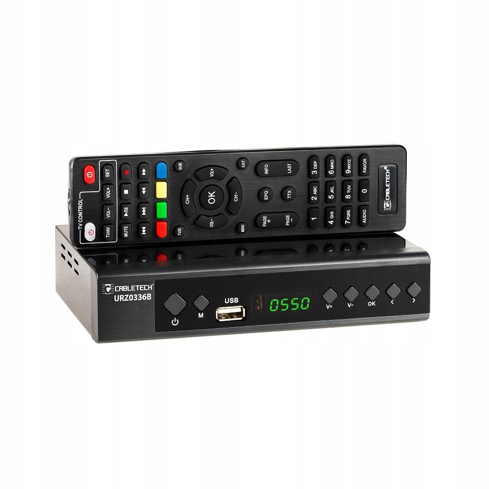 Tuner dekoder TV DVB-T2 H.265 HEVC USB Cabletech