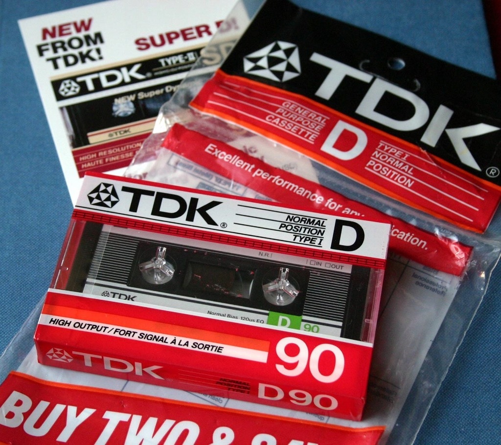 TDK D90, model 1986, wersja USA. Pewex.