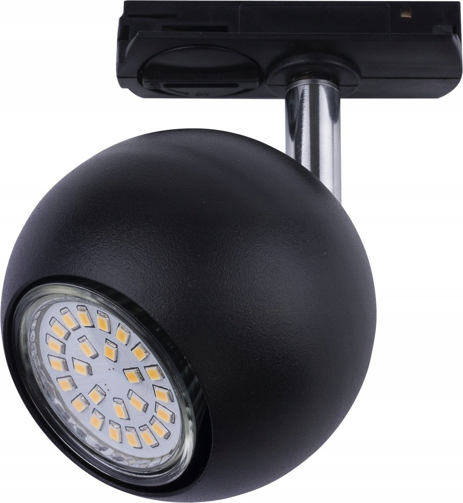 Zestaw szynowy oprawa kula LED 4W black regulowana