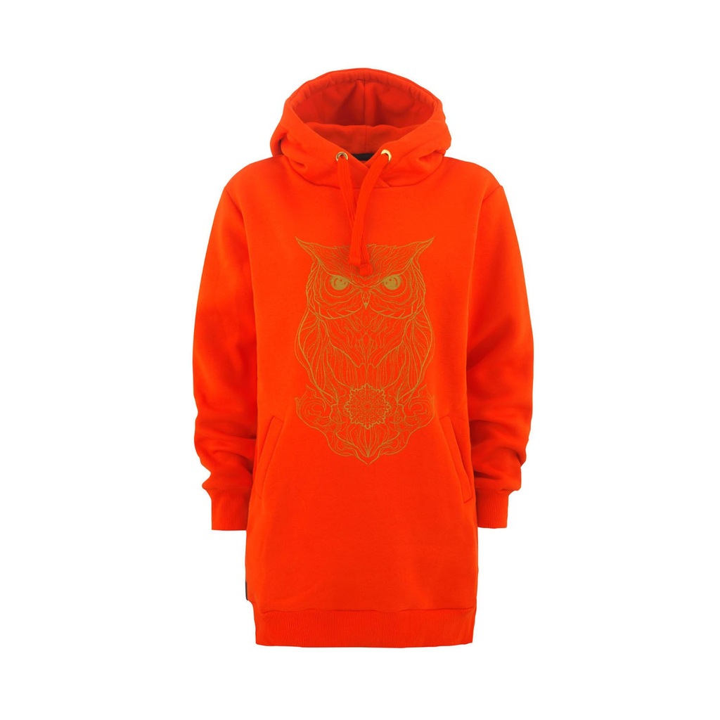 Bluza Majesty Owl Lady Tall Hoodie orange M