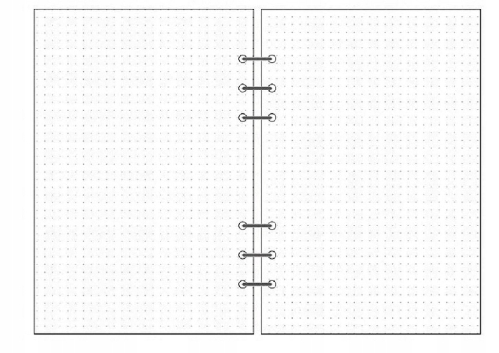 Wkład do organizera planera A5 KROPKI