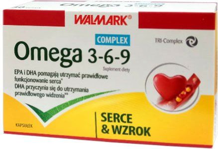 Omega 3-6-9, 30 kapsułek KWASY NATURALNY WALMARK