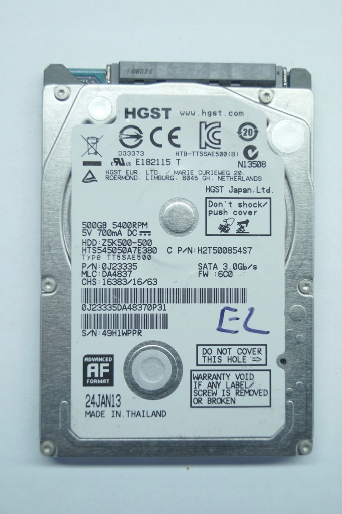 Elektronika do dysku HGST HTS545050A7E380