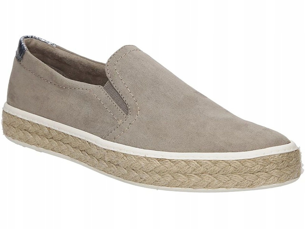 DAMSKIE BEŻOWE ESPADRYLE TAMARIS 1-24624-28 r 38