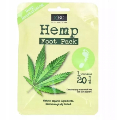 HEMP Foot Pack skarpetki nawilżające olej konopny