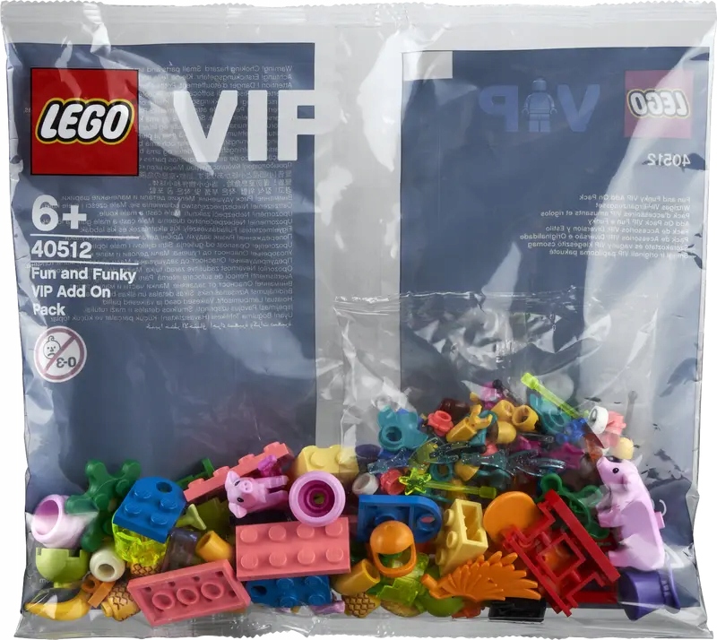 LEGO VIP 40512 Zabawa i styl świnki kapelusze liście żabki 148 elementów