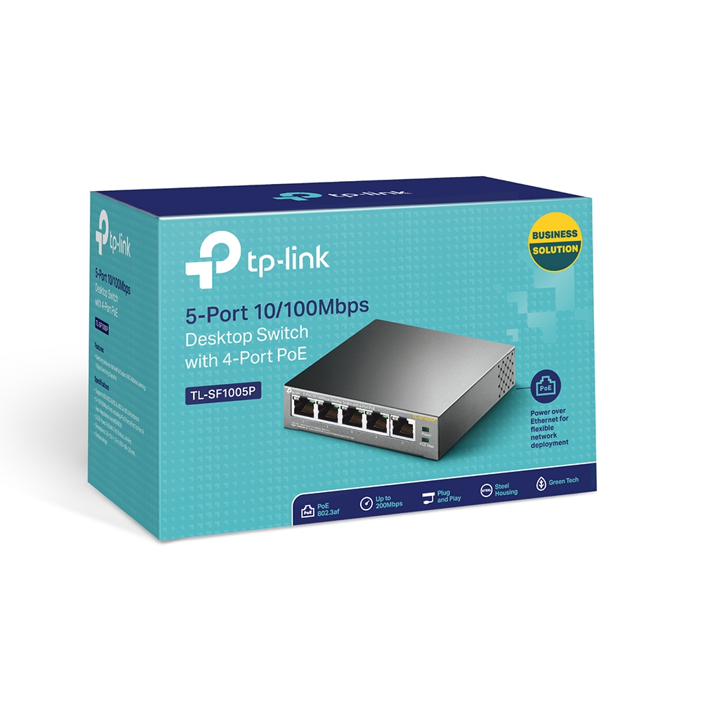 Купить Коммутатор TP-LINK TL-SF1005P 10/100 5xRJ-45 4xPoE: отзывы, фото, характеристики в интерне-магазине Aredi.ru