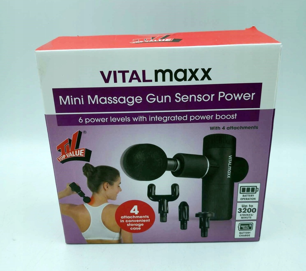 MASAŻER vitalmax mini massage gun sensor plus - 11645384566 - oficjalne  archiwum Allegro