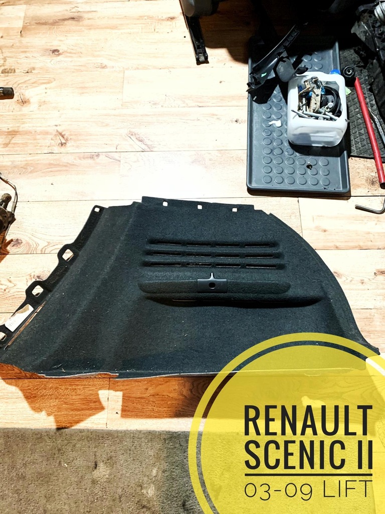 panel osłona boczek bagażnika Renault Scenic II