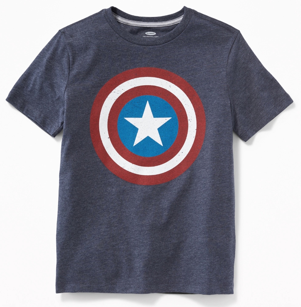 T-shirt OLD NAVY GAP 7 (s) 128-134 Kapitan Ameryka