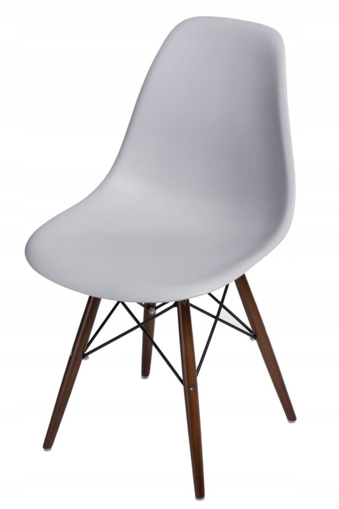 Krzesło P016W PP light grey/ dark nogi