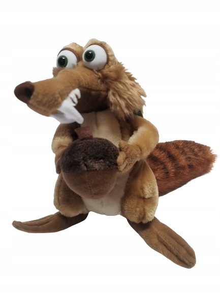 Wiewiór Scrat Epoka Lodowcowa 26cm 44cm z ogonem maskotka Ice Age