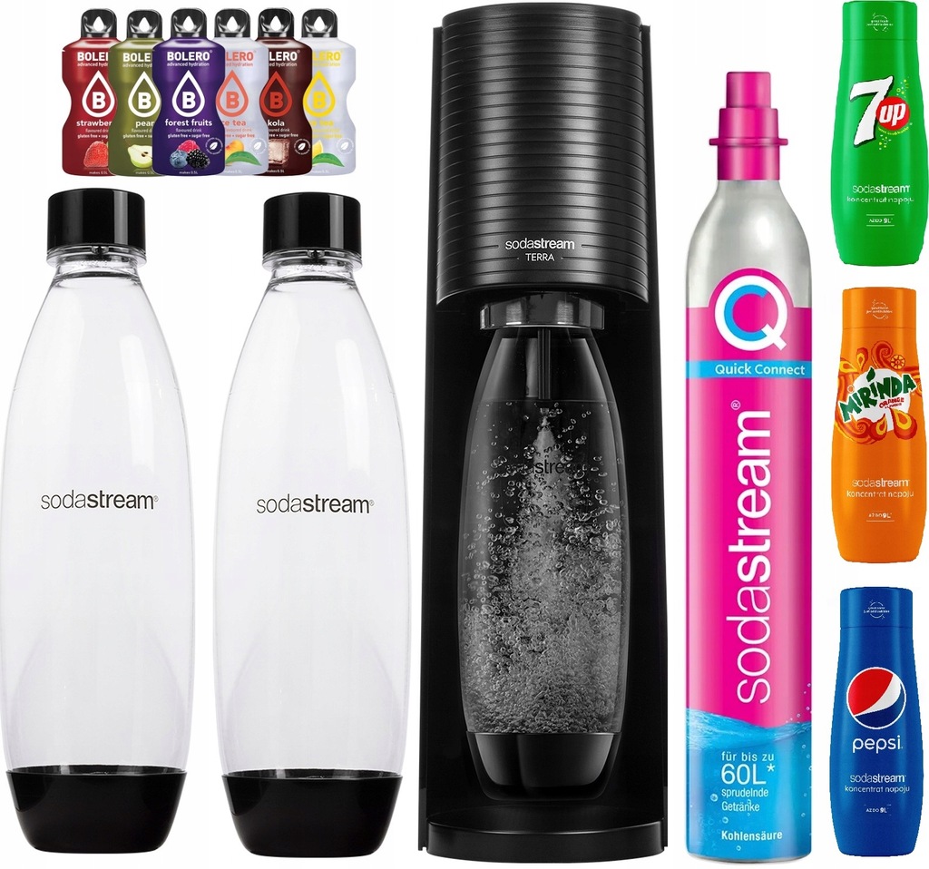 SATURATOR DO WODY SODASTREAM TERRA ZESTAW SODA GAZ 12727400329 oficjalne archiwum Allegro