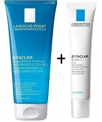 LA ROCHE EFFACLAR DUO Krem 15ml + żel 50ml