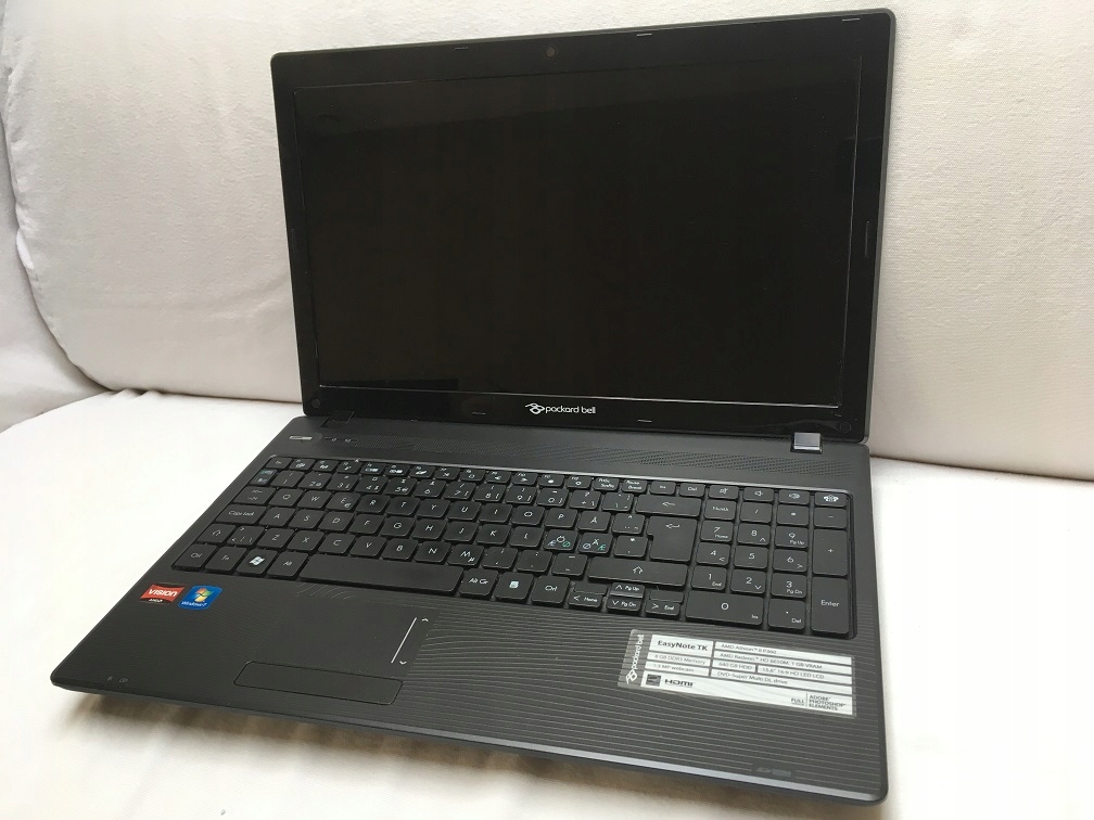 Laptop PACKARD BELL PEW96 DDR3 Grafika 1GB