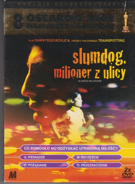 DVD Slumdog milioner z ulicy Oskar x 8