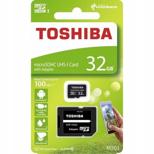 KARTA PAMIĘCI MICROSDHC 32GB TOSHIBA C10 100MB/s