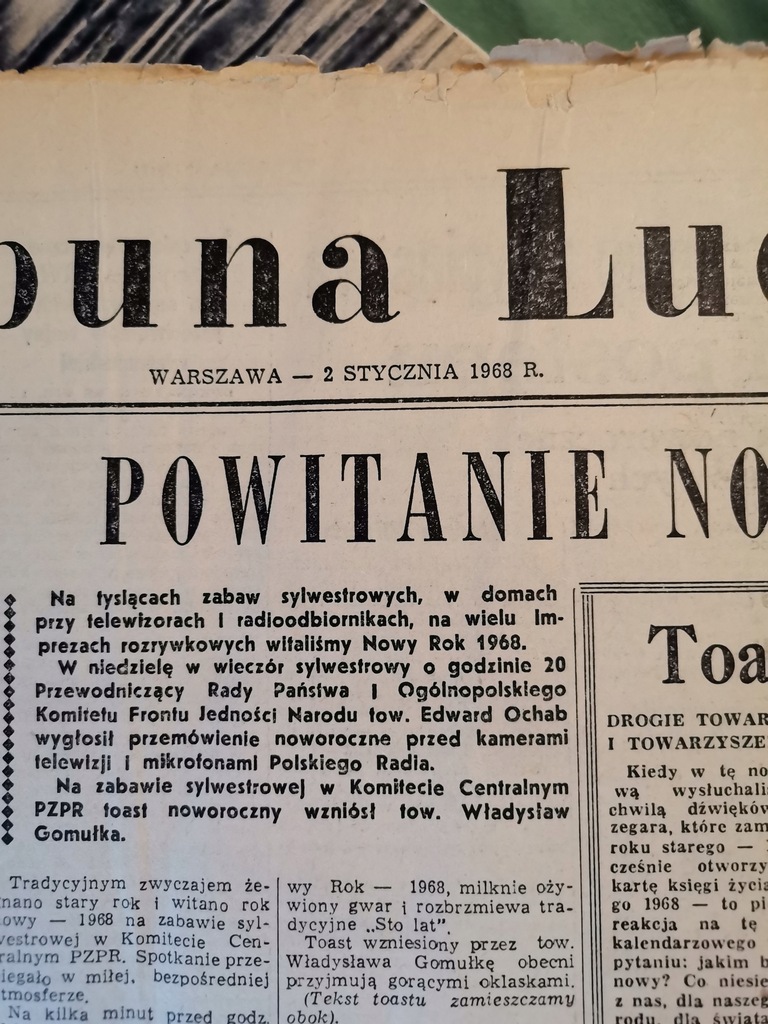 Trybuna ludu 1968 UNIKAT 10612507359 oficjalne archiwum Allegro
