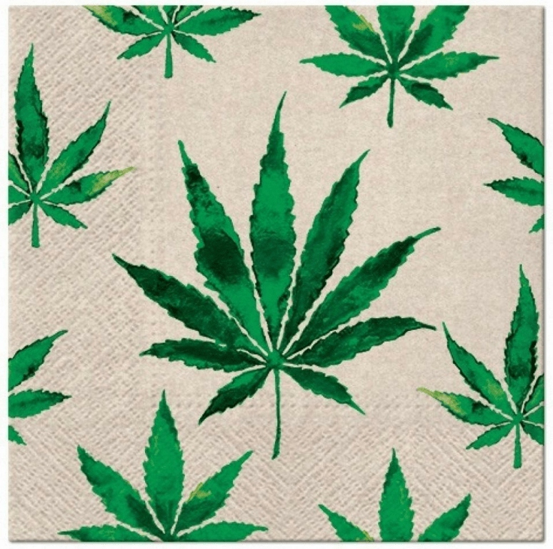 Serwertki We Care Marihuana 33x33cm