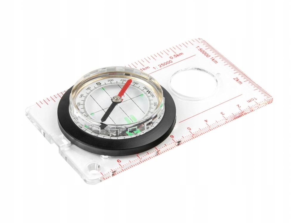 Kompas mapowy kartograficzny MFH z podziałką