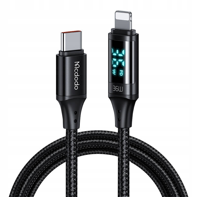 Kabel Mcdodo CA-1030 USB-C/Lightning, 36W, 1.2m (czarny)