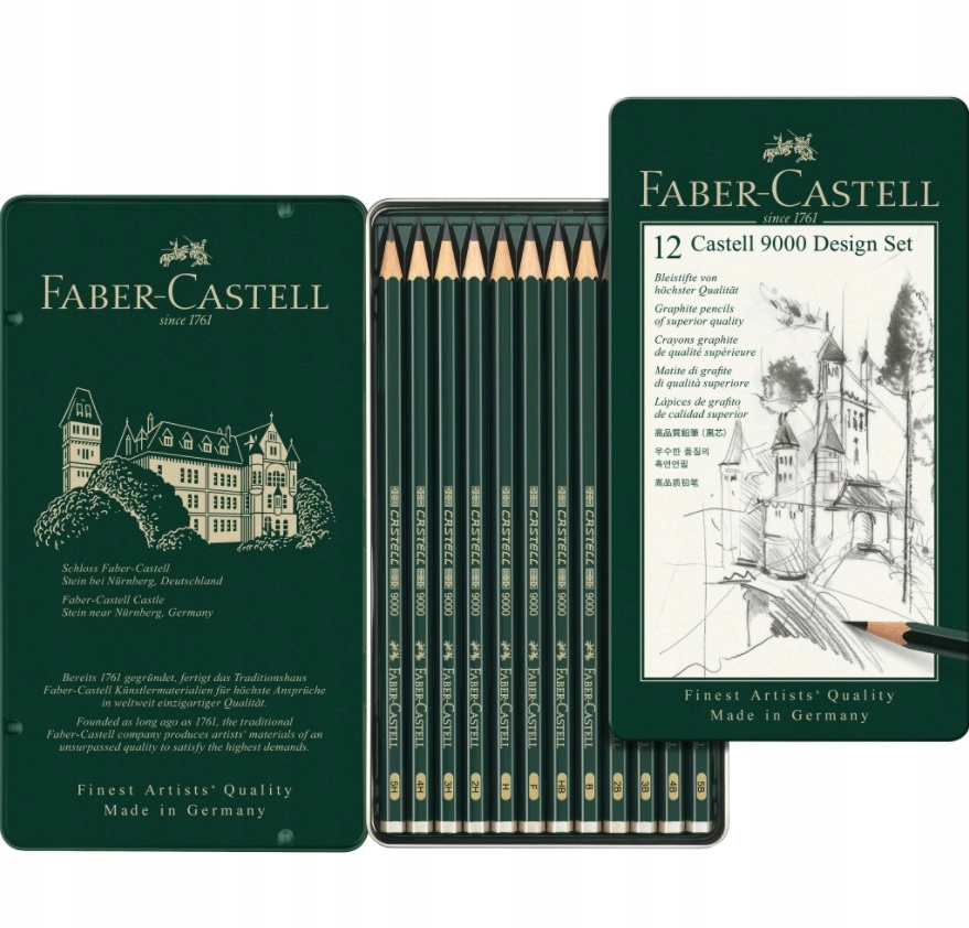 Ołówek Faber-castell 12 szt. 9000 Design Set