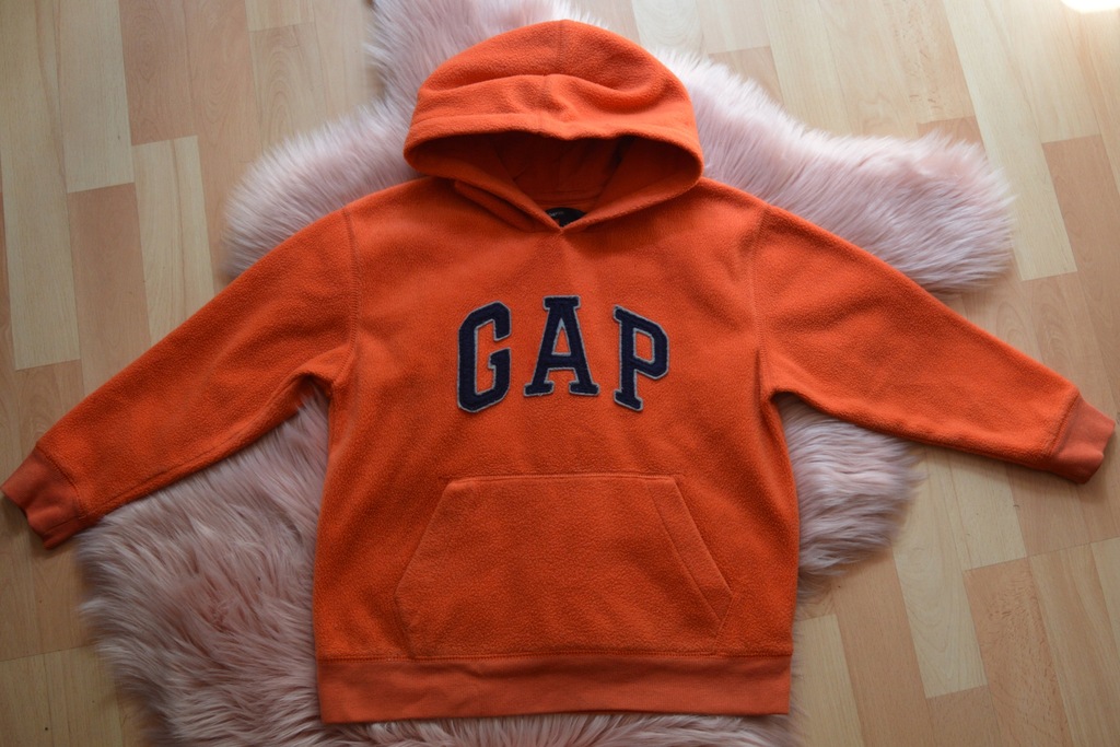 pomarańczowa bluza GAP Kids M 6-7 lat 128cm polar