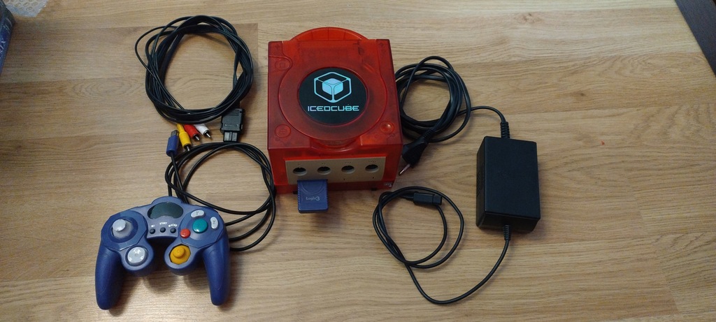 Nintendo Gamecube IcedCube Transparent Red
