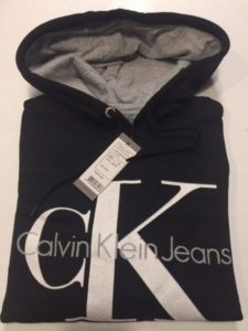 BLUZA CALVIN KLEIN JEANS DUŻE LOGO czarna rozm.XL