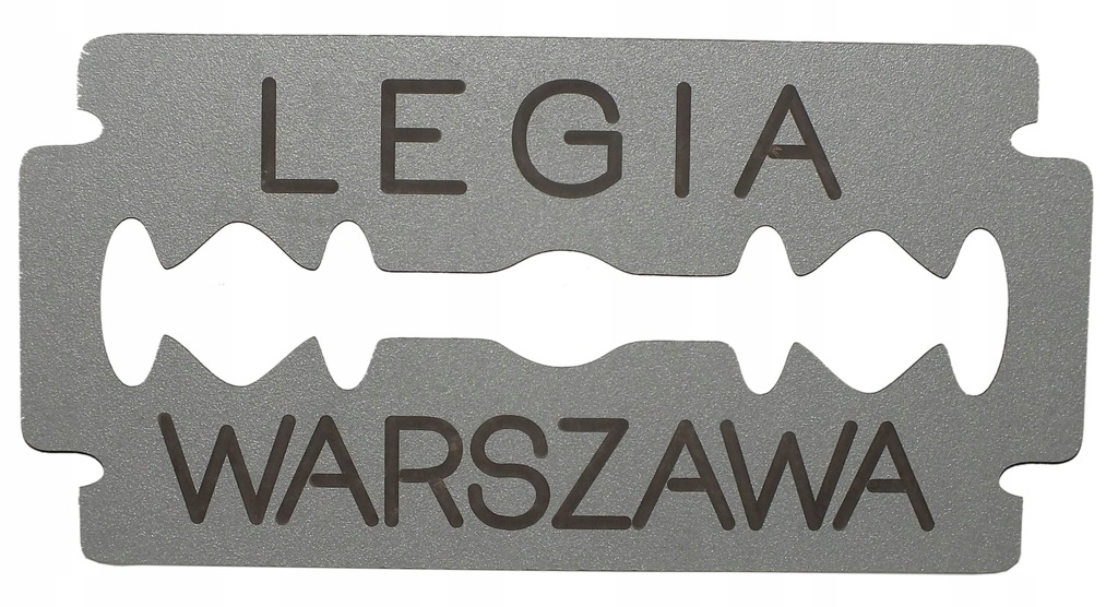 LEGIA WARSZAWA ŻYLETA tabliczka dla fana 45x23 cm