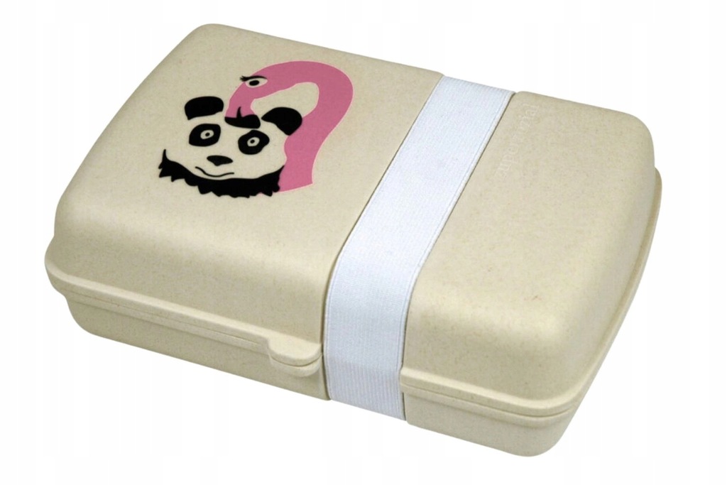 Lunchbox ZUPERZOZIAL FLAMINO bambusowy na śniadanie do szkoły ekologiczny