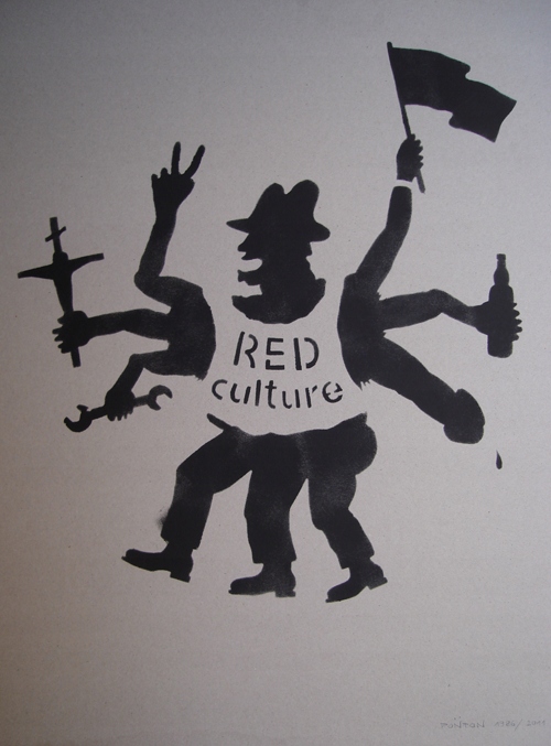 JACEK PONTON JANKOWSKI : RED CULTURE - GRAFFITI
