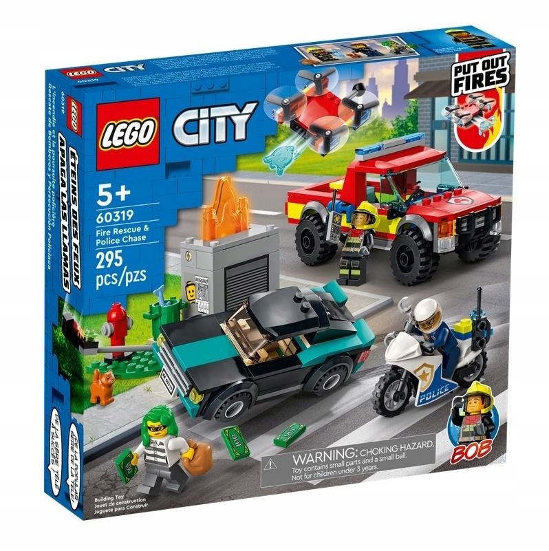 LEGO LEGO CITY 60319 AKCJA STRAŻACKA I POLICYJNY POŚCIG