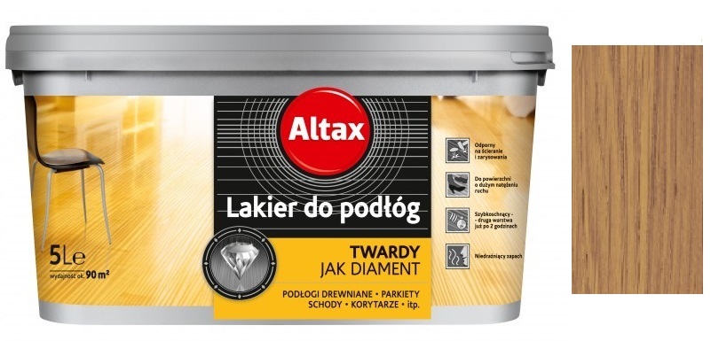 ALTAX Lakier do podłóg 2,5L DĄB + APLIKATOR