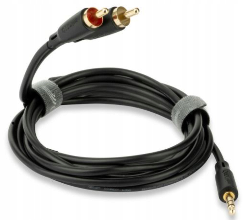 QED Connect QE8111. Przewód (Jack - 2xRCA) - 0,75m
