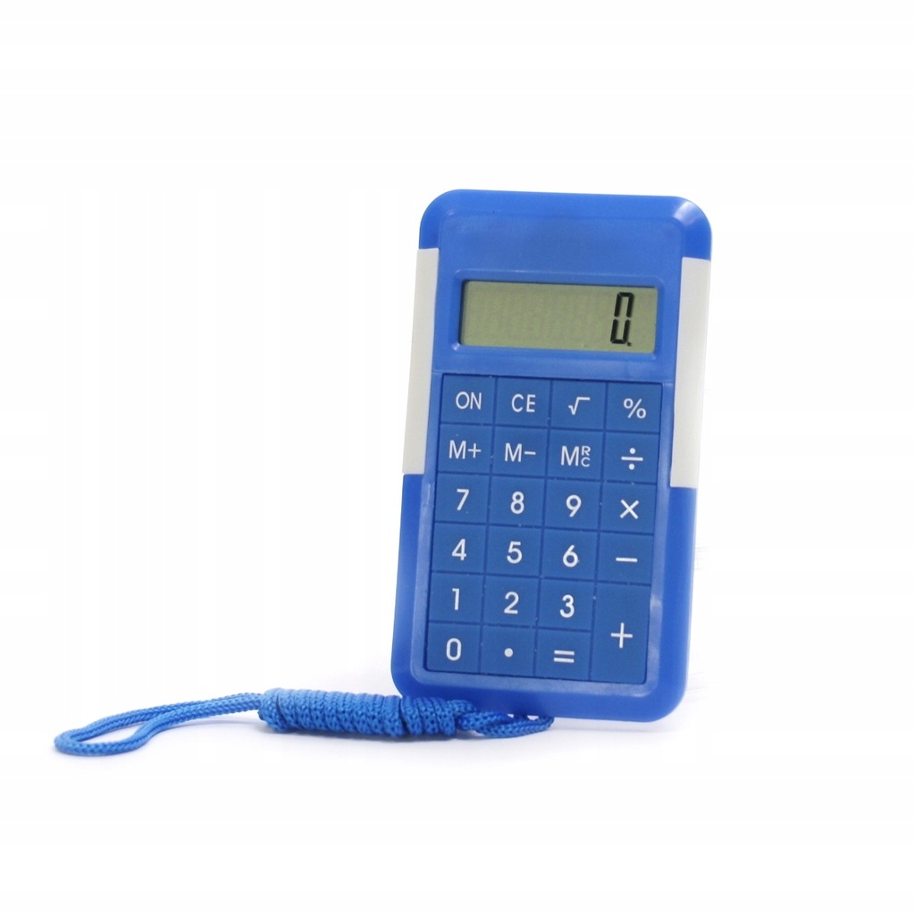 KALKULATOR dziecięcy ze sznurkiem DWA KOLORY 12623831994 oficjalne