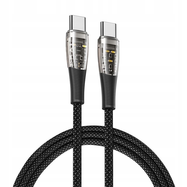 Kabel USB-C - USB-C Duzzona A6 65W 480Mb/s 1m - czarny