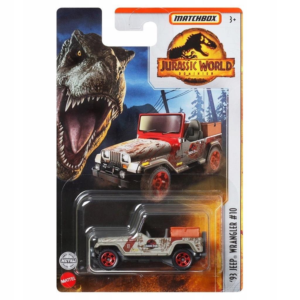 MATCHBOX JURASSIC WORLD 1993 JEEP WRANGLER, MATTEL