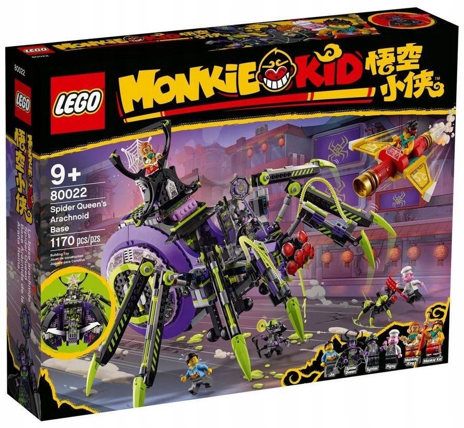 LEGO MONKIE BAZA ARACHNOIDÓW SPIDER QUEEN 80022