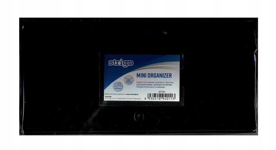 Organizer mini PP DL czarny STRIGO