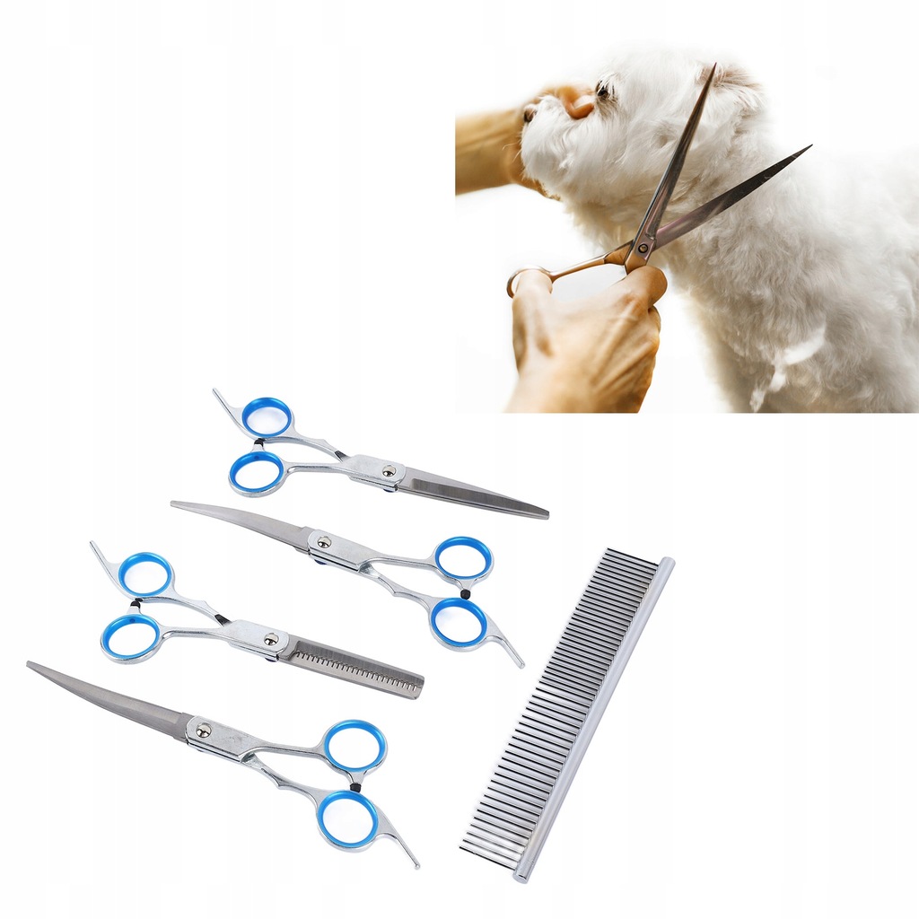 NOŻYCZKI DO STRZYŻENIA PSÓW ZESTAW