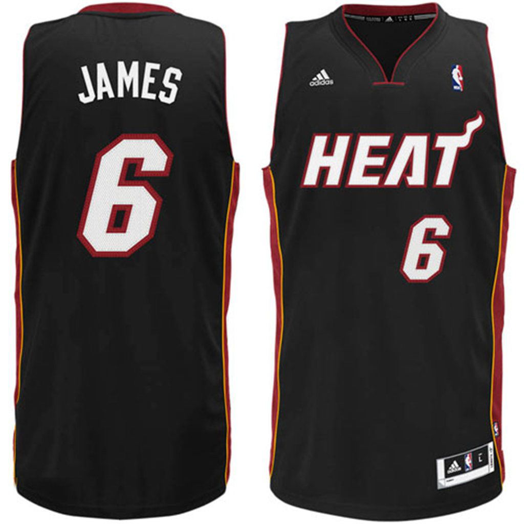 Miami Heat James 6 Adidas NBA koszulka