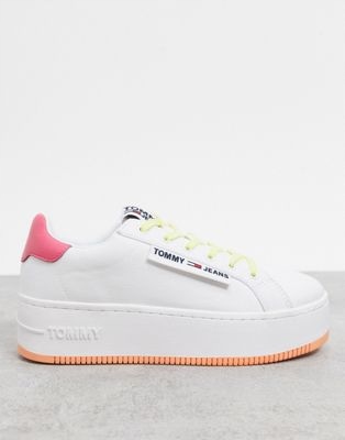 TOMMY HILFIGER FLATFORM DAMSKIE TRAMPKI 37 1DFC