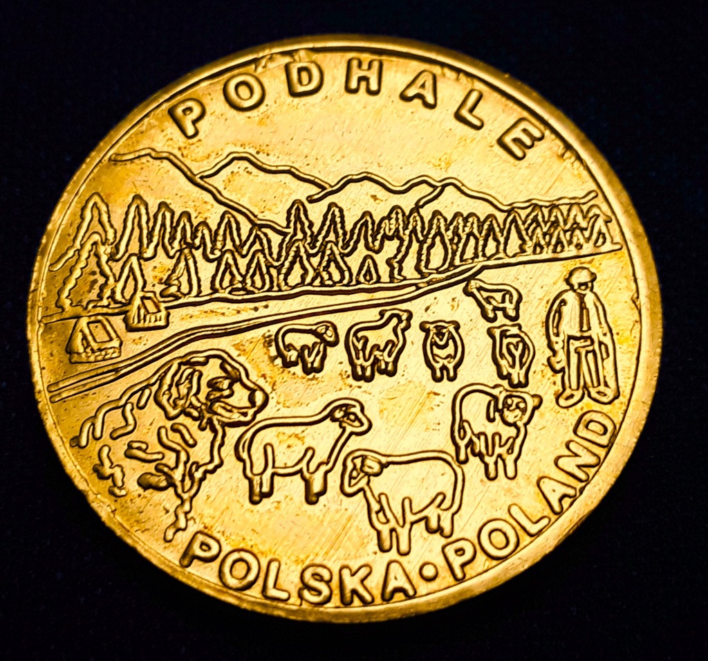 Medal turystyczny, moneta pamiątkowa, Podhale, Zakopane