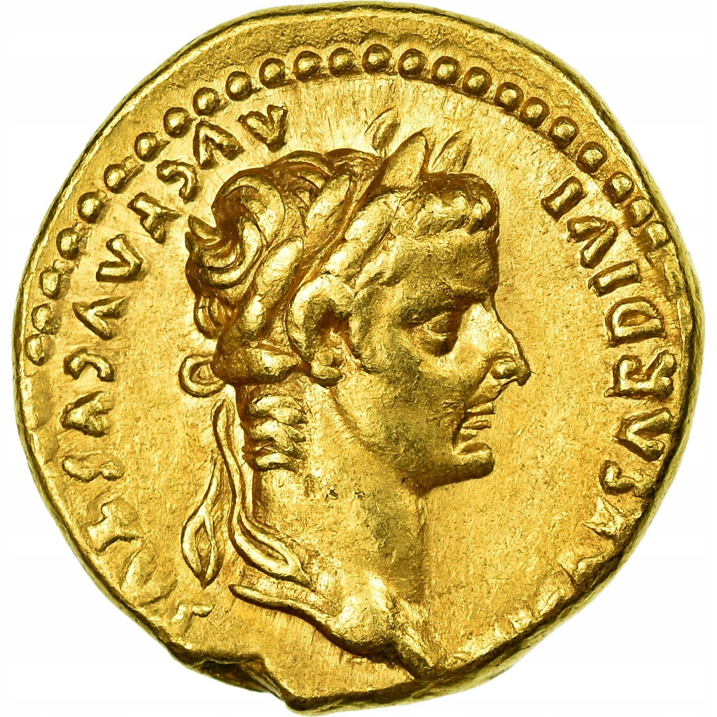 Moneta, Tiberius, Aureus, AD 14-37, Lyon - Lugdunu